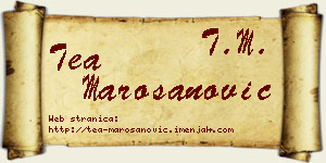 Tea Marošanović vizit kartica
